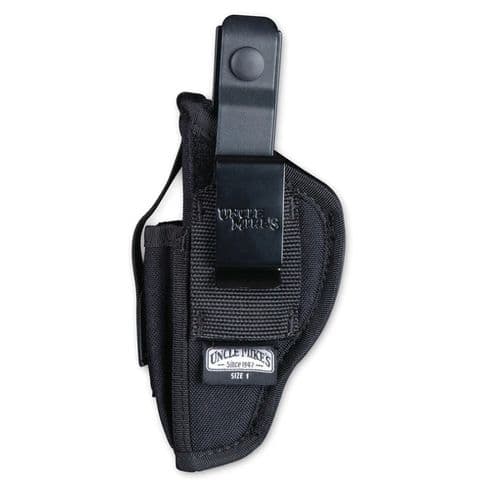 Uncle Mike's Sidekick Holster Ambidextrous Kodra Black w/ Cartridge Loop 3" Taurus Judge/S&W Governor Uncle Mike's Sidekick Holster Ambidextrous Kodra Black w/ Cartridge Loop 3" Taurus Judge/S&W Governor