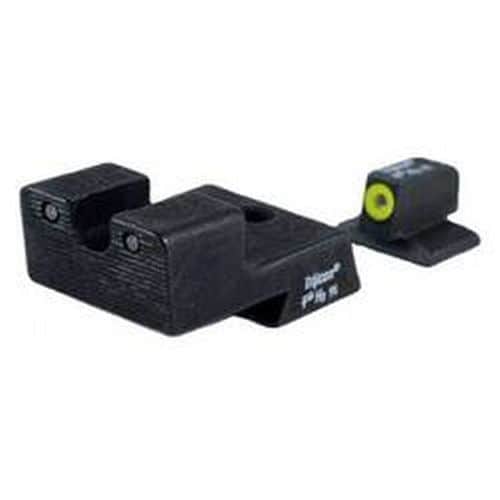 Trijicon HD Night Sight Set 1911 Novak Cut Three Dot Tritium Green With Yellow Front Dot Outline CA128Y Trijicon HD Night Sight Set 1911 Novak Cut Three Dot Tritium Green With Yellow Front Dot Outline CA128Y