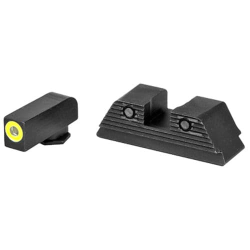 AmeriGlo GL819 Trooper Sight Set for Glock Black | Green Tritium with Lumigreen Outline Front Sight Green Tritium with Black Outline Rear Sight AmeriGlo GL819 Trooper Sight Set for Glock Black | Green Tritium with Lumigreen Outline Front Sight Green Tritium with Black Outline Rear Sight
