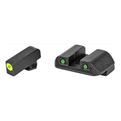 AmeriGlo GL822 Trooper Sets of Pistol Tritium Night Sights for Glock 42,43,43X, Green, AmeriGlo GL822 Trooper Sets of Pistol Tritium Night Sights for Glock 42,43,43X, Green,