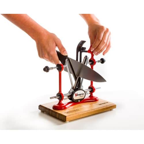 Warthog Knife Sharpeners Classic II Elite V-Sharp Red w/ Block Warthog Knife Sharpeners Classic II Elite V-Sharp Red w/ Block