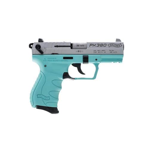 Walther PK380 DA/SA .380 ACP Pistol - Angel Blue Walther PK380 DA/SA .380 ACP Pistol - Angel Blue