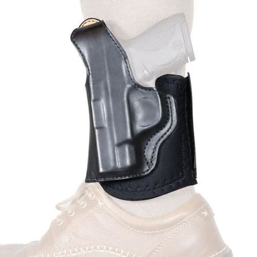 DeSantis Die Hard Ankle Holster fits SIG Sauer P365 Left Hand Leather Black DeSantis Die Hard Ankle Holster fits SIG Sauer P365 Left Hand Leather Black