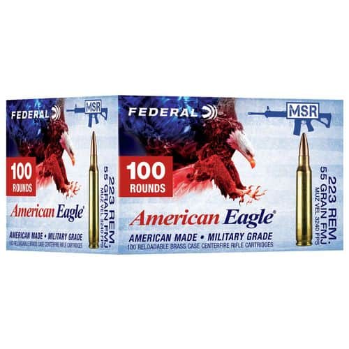 Federal .223 American Eagle 100rd 55gr FMJ Federal .223 American Eagle 100rd 55gr FMJ
