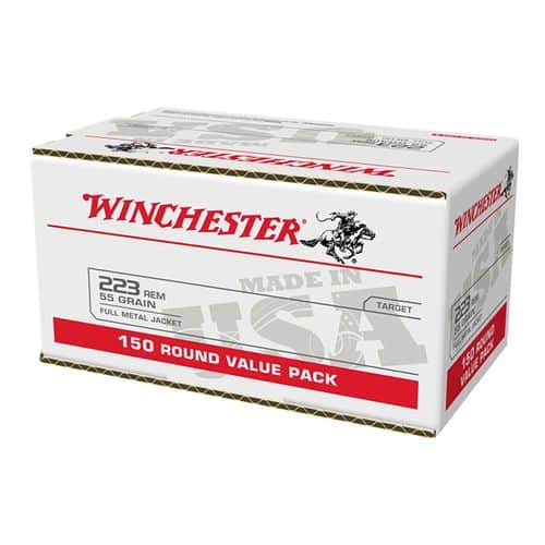 Winchester Ammo USA 223 Rem 55 gr Full Metal Jacket - W223150 Winchester Ammo USA 223 Rem 55 gr Full Metal Jacket - W223150