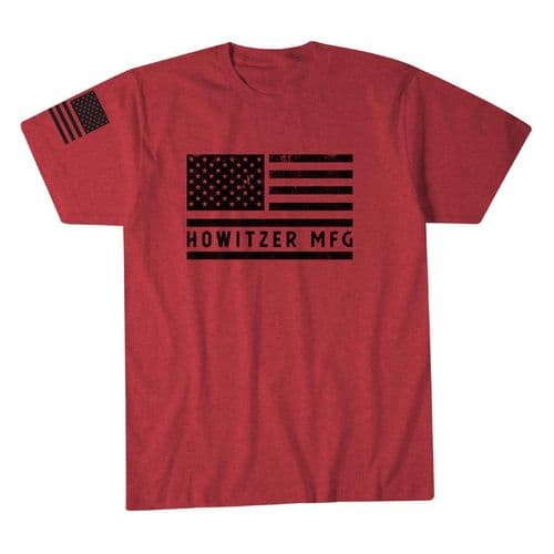 Howitzer Bold Flag Tee Red Heather Howitzer Bold Flag Tee Red Heather
