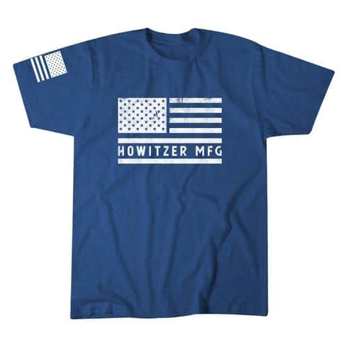 Howitzer Bold Flag Tee Electric Blue Howitzer Bold Flag Tee Electric Blue