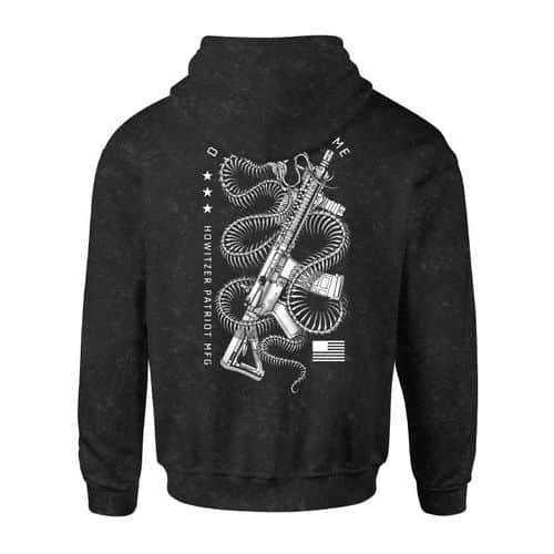 Howitzer Coiled Snake Hood Vintage Black Howitzer Coiled Snake Hood Vintage Black