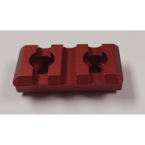 Timber Creek 3 Slot Picatinny Rail - Red Timber Creek 3 Slot Picatinny Rail - Red