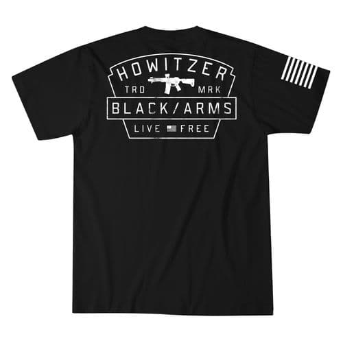 Howitzer Arms Badge Tee Black Howitzer Arms Badge Tee Black