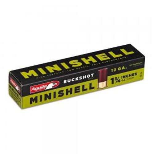 Aguila 1CHB1288 MINISHELL 12GA 1.75 5/8OZ BUCK 20rds 03011 Aguila 1CHB1288 MINISHELL 12GA 1.75 5/8OZ BUCK 20rds 03011
