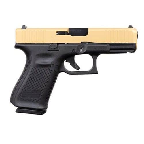 Glock 19 Gen 5 15 Rounds Gold Slide Glock 19 Gen 5 15 Rounds Gold Slide