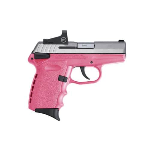 SCCY 9MM Pink With Silver Slide W/ Red Dot Sight SCCY 9MM Pink With Silver Slide W/ Red Dot Sight