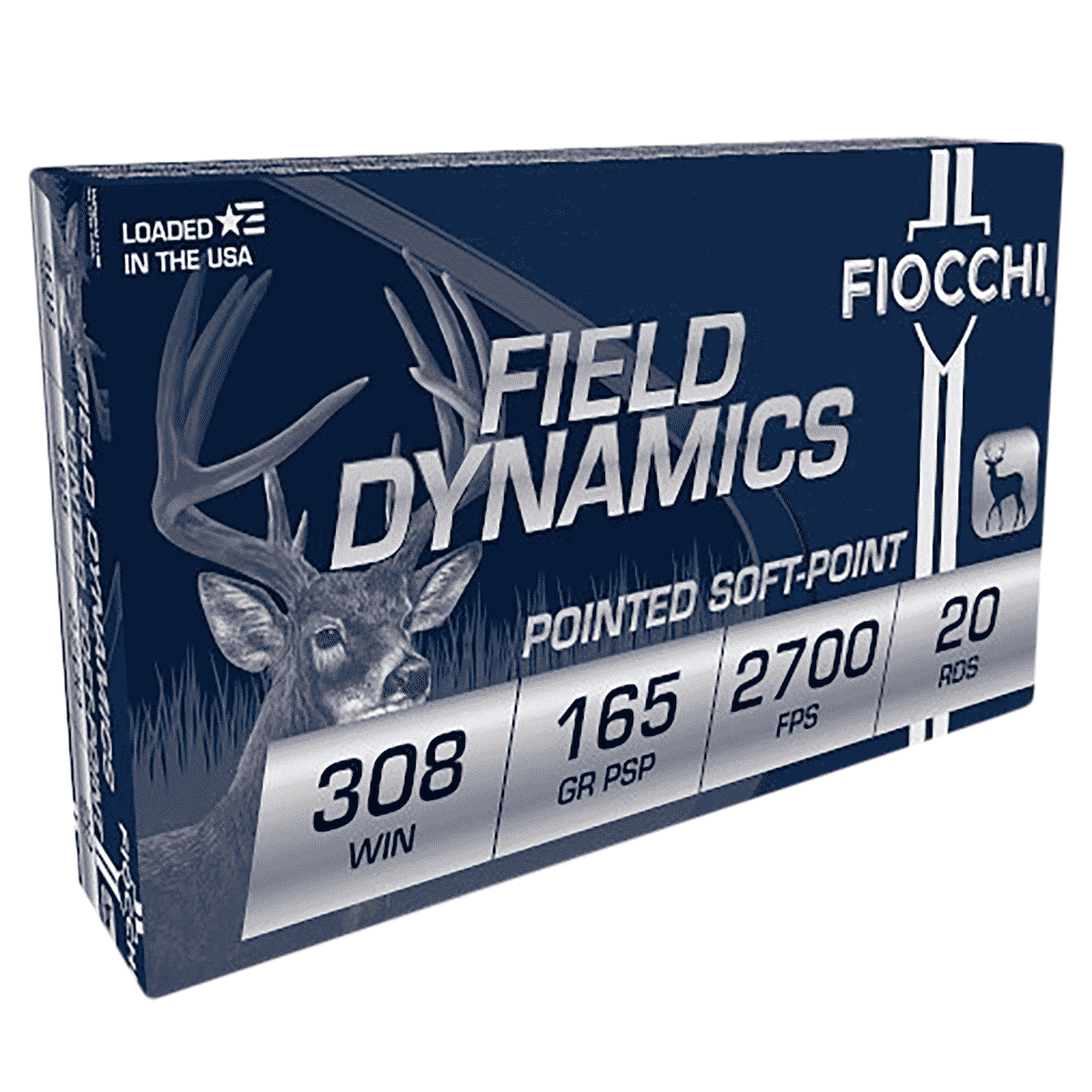 Fiocchi 308D Field Dynamics 308 Win 165 gr Pointed Soft Point (PSP) 20 Per Box Fiocchi 308D Field Dynamics 308 Win 165 gr Pointed Soft Point (PSP) 20 Per Box