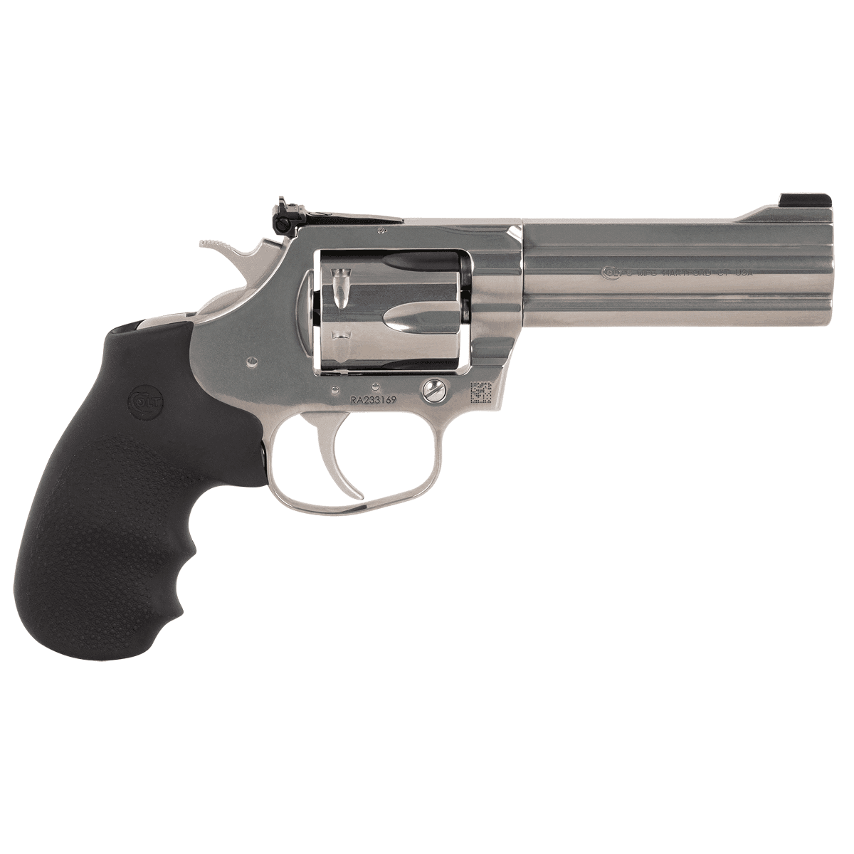 Colt King Cobra 4.25" .357 Magnum Stainless Steel Revolver with Night Sights Colt King Cobra 4.25" .357 Magnum Stainless Steel Revolver with Night Sights