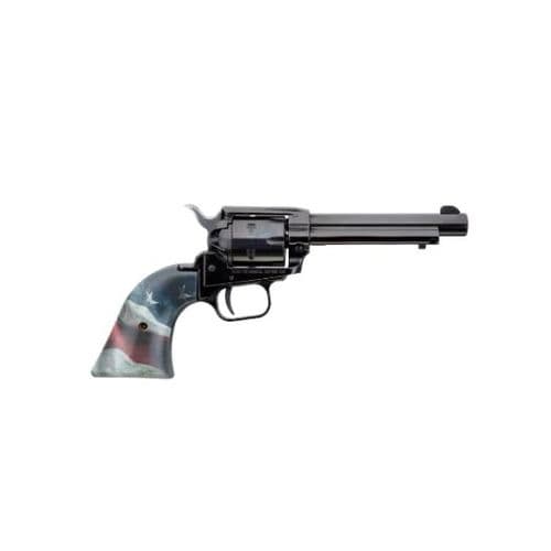Heritage Mfg Rough Rider Small Bore Single 22LR 4.75" Blued, US Flag Grips Heritage Mfg Rough Rider Small Bore Single 22LR 4.75" Blued, US Flag Grips