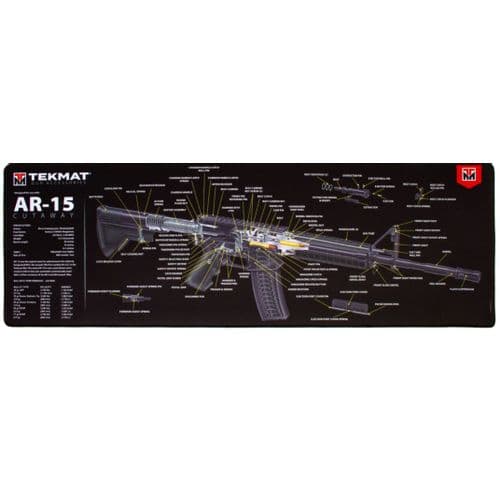 TekMat Ultra Premium Cleaning Mat AR-15 3D Cutaway 15" x 44" TekMat Ultra Premium Cleaning Mat AR-15 3D Cutaway 15" x 44"