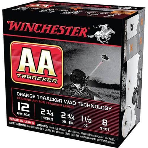 Winchester AA TrAAcker 12 Ga 2.75" #8 Lead 25rds Winchester AA TrAAcker 12 Ga 2.75" #8 Lead 25rds