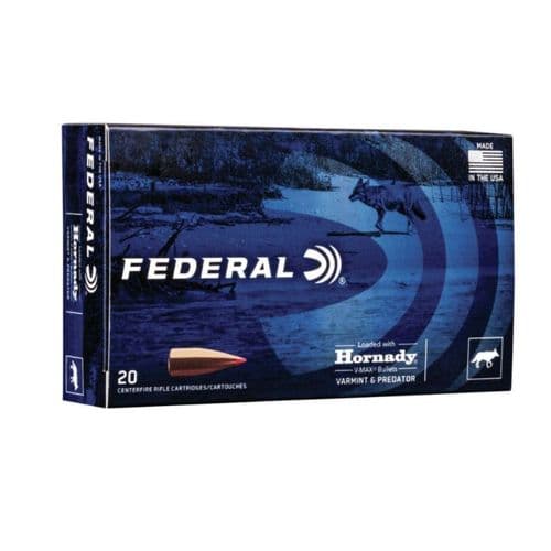 Federal Varmint & Predator 6.5 Creedmoor Ammunition 20 Rounds 95 Grain Hornady V-Max Projectile 3300fps Federal Varmint & Predator 6.5 Creedmoor Ammunition 20 Rounds 95 Grain Hornady V-Max Projectile 3300fps