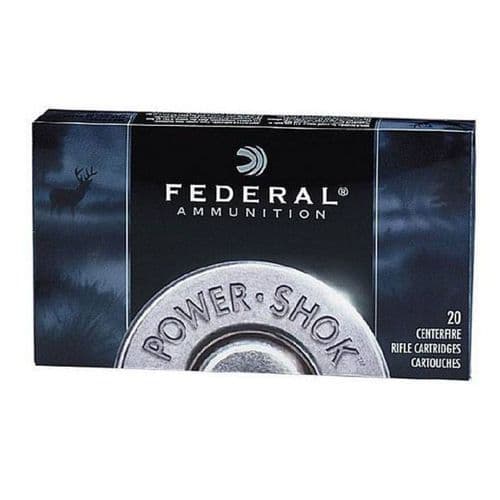 Federal Ammo .30-06 Springfield Federal Power-Shok 220 Grain Hot-Cor SP Bullet 2410 fps 20 Rounds Federal Ammo .30-06 Springfield Federal Power-Shok 220 Grain Hot-Cor SP Bullet 2410 fps 20 Rounds