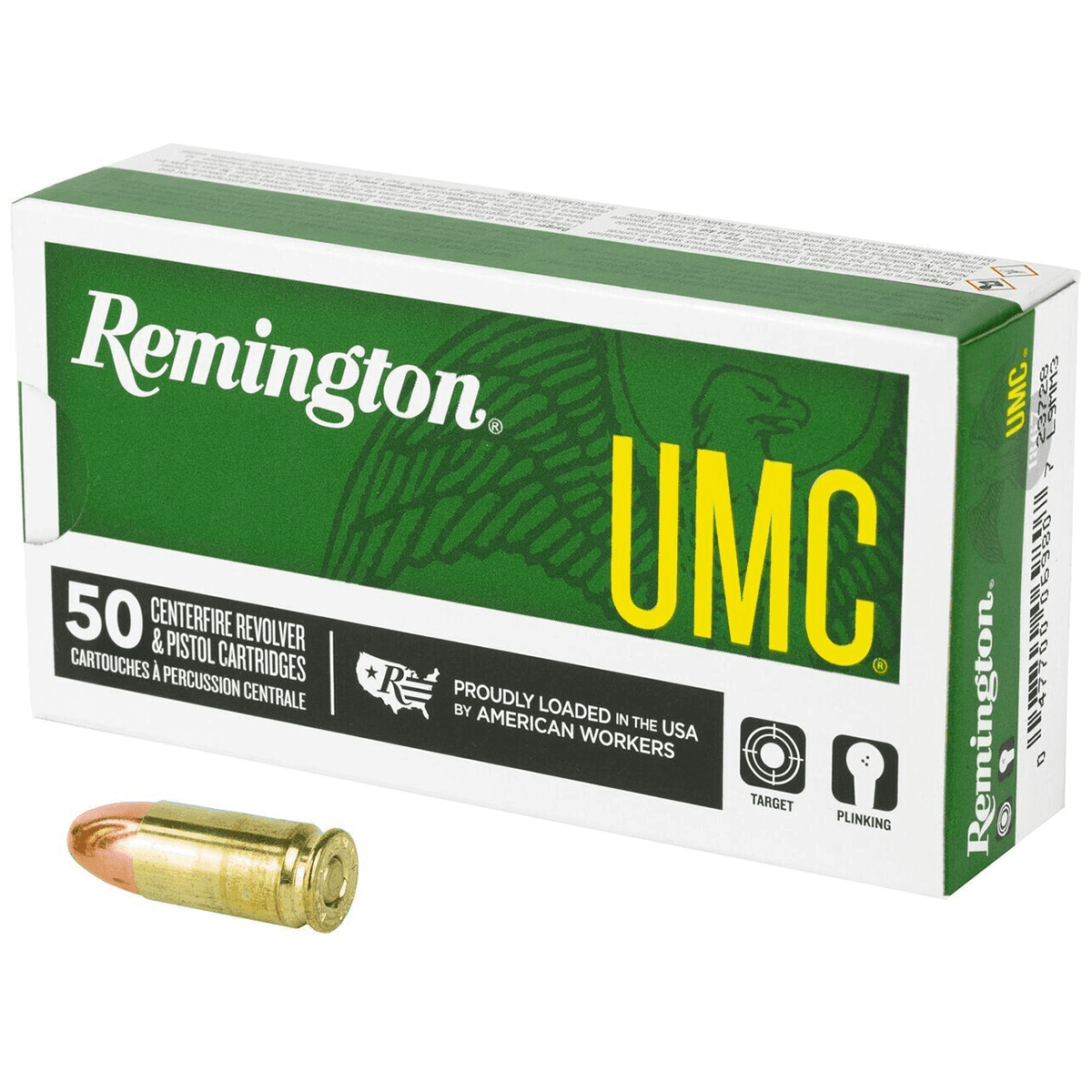 Remington UMC 9mm Luger Ammunition 115 Grain FMJ 50rd Box Remington UMC 9mm Luger Ammunition 115 Grain FMJ 50rd Box
