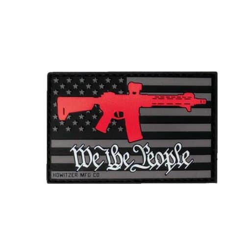 Howitzer Armed People Morale Patch - Black Howitzer Armed People Morale Patch - Black