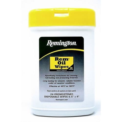 Remington Rem Oil 24ct Pop-Up Disposable Wipes (6.5x4) Remington Rem Oil 24ct Pop-Up Disposable Wipes (6.5x4)