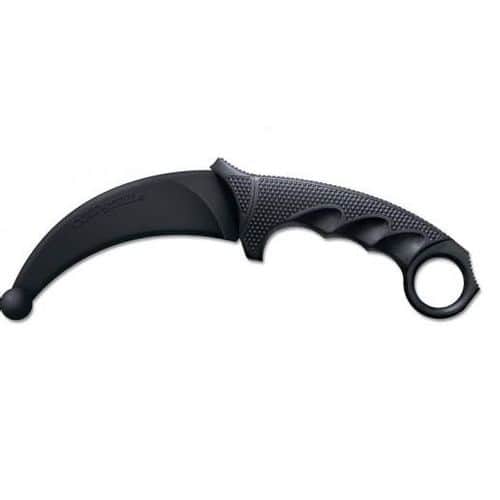 Cold Steel CS92R49 Karambit Rubber Trainer 4" Fixed Plain Black Santoprene Blade/Black Deep Checkered w/Ring Pommel Santoprene Handle Cold Steel CS92R49 Karambit Rubber Trainer 4" Fixed Plain Black Santoprene Blade/Black Deep Checkered w/Ring Pommel Santoprene Handle