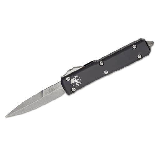Microtech Ultratech Bayonet Stonewash Standard Blade Auto OTF Knife Microtech Ultratech Bayonet Stonewash Standard Blade Auto OTF Knife