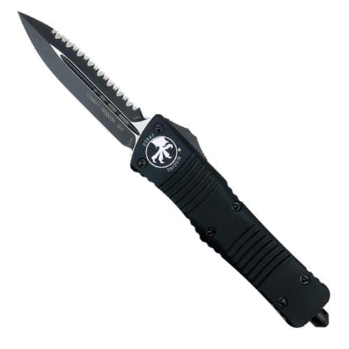 Microtech Combat Troodon D/E Tactical Full Serrated Black Microtech Combat Troodon D/E Tactical Full Serrated Black