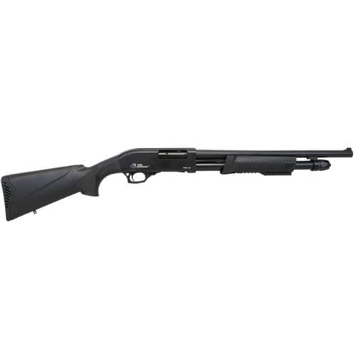 Iver Johnson Arms PAS12 PAS 12 Gauge Pump 3" 5+1 18.50" Black Steel Barrel, Black Rail Cut Black Synthetic Stock Iver Johnson Arms PAS12 PAS 12 Gauge Pump 3" 5+1 18.50" Black Steel Barrel, Black Rail Cut Black Synthetic Stock