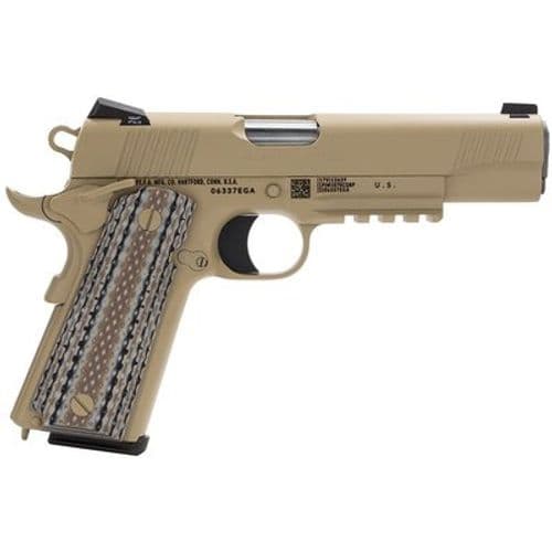 Colt Mfg O1070M45 M45AI Marine 1911 45 ACP 7+1 5" Stainless National Match Barrel, Brown Decobond Serrated Stainless Steel Slide & Frame w/Picatinny Rail, Desert Tan G10 Grip, Ambidextrous Colt Mfg O1070M45 M45AI Marine 1911 45 ACP 7+1 5" Stainless National Match Barrel, Brown Decobond Serrated Stainless Steel Slide & Frame w/Picatinny Rail, Desert Tan G10 Grip, Ambidextrous