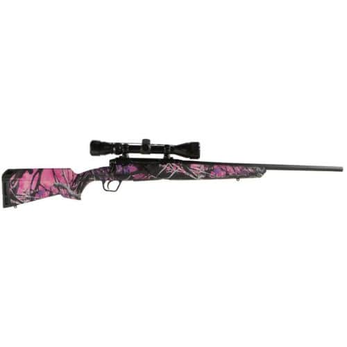Savage Axis XP .243 Winchester Youth/Compact Rifle Muddy Girls Camo 20" Barrel w/ 3-9X40mm Weaver Scope Savage Axis XP .243 Winchester Youth/Compact Rifle Muddy Girls Camo 20" Barrel w/ 3-9X40mm Weaver Scope