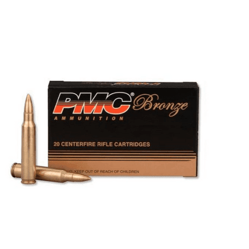 PMC Bronze .223 Rem 55 Grain FMJ-BT 20 Round Box PMC Bronze .223 Rem 55 Grain FMJ-BT 20 Round Box