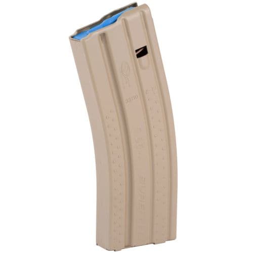 OKAY Industries SureFeed E2 AR-15 Magazine 5.56 NATO 30 Rounds Aluminum Desert Tan finish OKAY Industries SureFeed E2 AR-15 Magazine 5.56 NATO 30 Rounds Aluminum Desert Tan finish