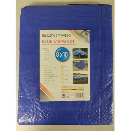 Sontax Blue Tarp 8' x 10' - Standard Duty Sontax Blue Tarp 8' x 10' - Standard Duty