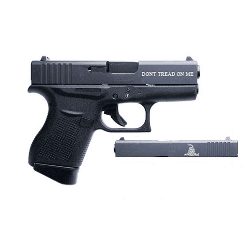 GLOCK 43 9MM 6 ROUNDS DON'T TREAD ON ME GLOCK 43 9MM 6 ROUNDS DON'T TREAD ON ME