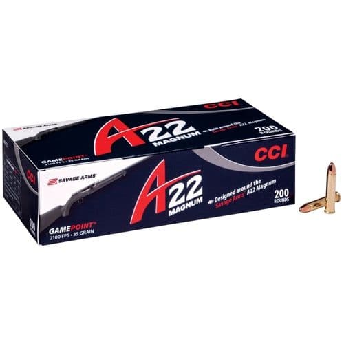 CCI A22 .22 WMR 35 Grain Copper Plated 200 Round Box CCI A22 .22 WMR 35 Grain Copper Plated 200 Round Box