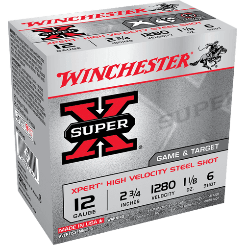 Winchester Ammo WE12GTH6 Super X Xpert High Velocity 12 Gauge 2.75" 1 1/8 oz 6 Shot 25 Bx Winchester Ammo WE12GTH6 Super X Xpert High Velocity 12 Gauge 2.75" 1 1/8 oz 6 Shot 25 Bx