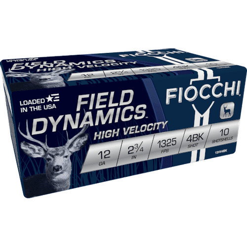 Fiocchi 12HV4BK Exacta Nickel Plated 12Ga Buckshot #4 2.75" 27 Pellet 10 Shells Fiocchi 12HV4BK Exacta Nickel Plated 12Ga Buckshot #4 2.75" 27 Pellet 10 Shells