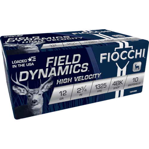Fiocchi 12HV4BK Exacta Nickel Plated 12Ga Buckshot #4 2.75" 27 Pellet 10 Shells Fiocchi 12HV4BK Exacta Nickel Plated 12Ga Buckshot #4 2.75" 27 Pellet 10 Shells