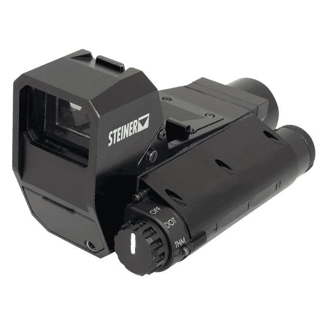 Steiner CQT Red Dot/Thermal Sight Rifle 1-4x18mm 2.5 MOA Illuminated Red Multi-Reticle/Thermal Mode Black Hardcoat Anodized Steiner CQT Red Dot/Thermal Sight Rifle 1-4x18mm 2.5 MOA Illuminated Red Multi-Reticle/Thermal Mode Black Hardcoat Anodized