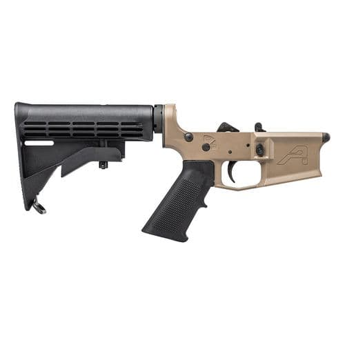 Aero Precision M4E1 Complete Lower Receiver x/ A2 Grip and M4 Stock FDE Aero Precision M4E1 Complete Lower Receiver x/ A2 Grip and M4 Stock FDE