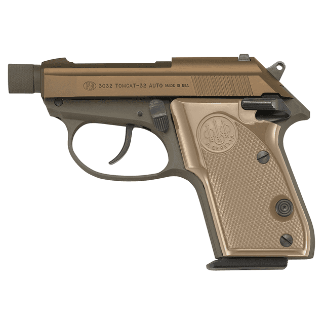 Beretta USA J320126 Tomcat Micro-Compact Frame 32 ACP 7+1, 2.90" Flat Dark Earth Cerakote Threaded Steel Tip-Up Barrel, Serrated Steel Slide, FDE Anodized w/Black Controls Aluminum Frame, Beretta USA J320126 Tomcat Micro-Compact Frame 32 ACP 7+1, 2.90" Flat Dark Earth Cerakote Threaded Steel Tip-Up Barrel, Serrated Steel Slide, FDE Anodized w/Black Controls Aluminum Frame,
