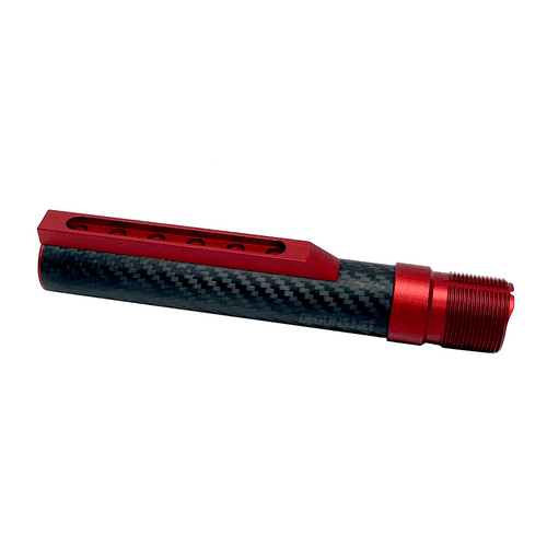 Timber Creek Carbon Fiber Mil-Spec Buffer Tube - Black/Red Timber Creek Carbon Fiber Mil-Spec Buffer Tube - Black/Red