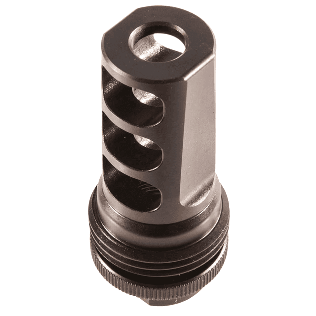 SilencerCo AC591 ASR Muzzle Brake Black Steel with 5/8"-24 tpi Threads for 30 Cal SilencerCo AC591 ASR Muzzle Brake Black Steel with 5/8"-24 tpi Threads for 30 Cal