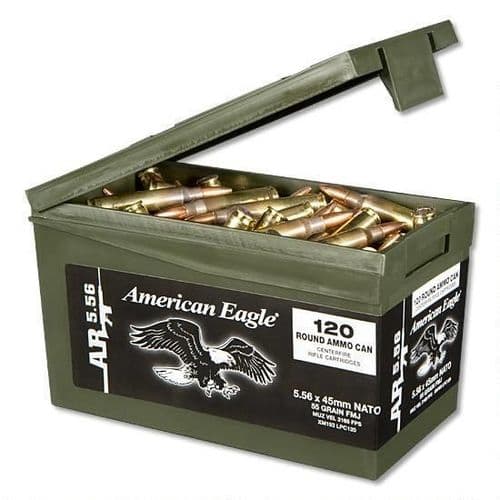 Federal Lake City XM193 5.56 NATO 55 Grain FMJ 120 Round Mini Can Federal Lake City XM193 5.56 NATO 55 Grain FMJ 120 Round Mini Can