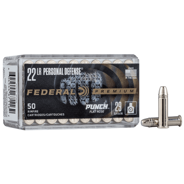 Federal Premium Personal Defense Punch 22 LR 29 gr Rimfire Ammo Federal Premium Personal Defense Punch 22 LR 29 gr Rimfire Ammo