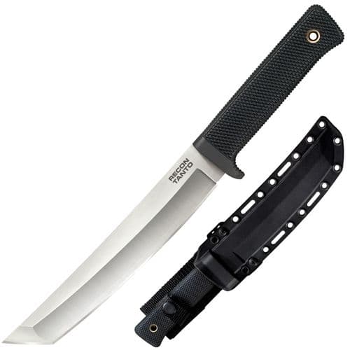 Cold Steel CS35AM San Mai Recon 7" Fixed Plain Tanto VG-10 San Mai Blade/Black Textured Kray-Ex Handle Cold Steel CS35AM San Mai Recon 7" Fixed Plain Tanto VG-10 San Mai Blade/Black Textured Kray-Ex Handle