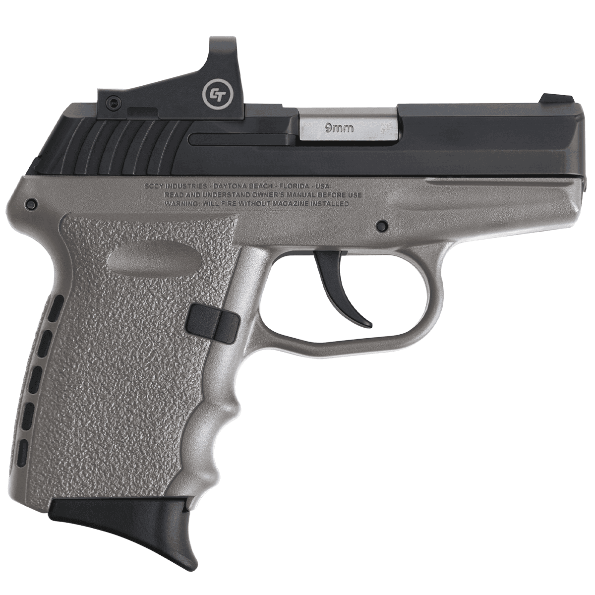 SCCY 9mm Pistol Sniper Grey Frame w/ CT Red Dot SCCY 9mm Pistol Sniper Grey Frame w/ CT Red Dot